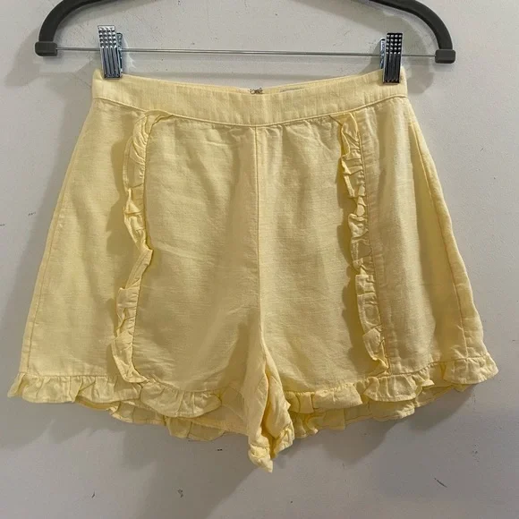 Aritzia Sunday Best Shorts Sz 2 Lyocell Linen #506 - Picture 8 of 12